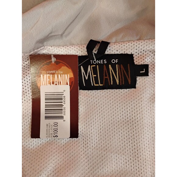 Men's Tones of Melanin University of Alabama A&M Windbreaker Jacket Red Large - Picture 7 of 7